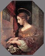 DOLCI, Carlo St Cecilia at the Organ dfg USA oil painting reproduction